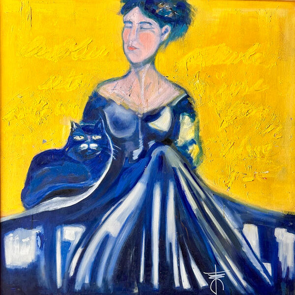 &quot;Senza parole&quot; Olio su tela 100x100 cm