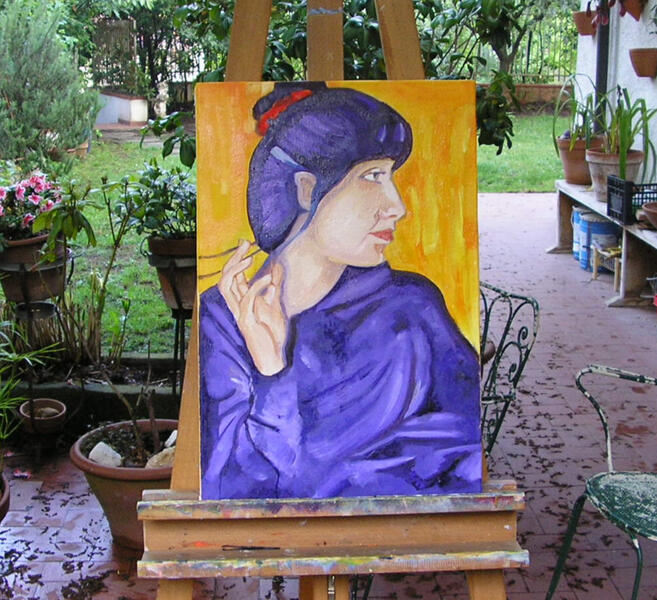 &quot;Bianca&quot; Olio su tela 60 x 50