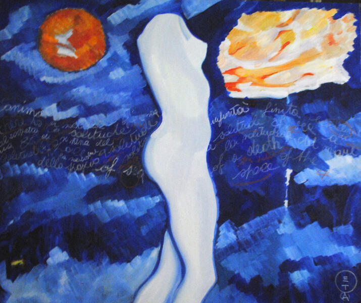 &quot;Solitude&quot; Olio su tela 100 x 120 cm