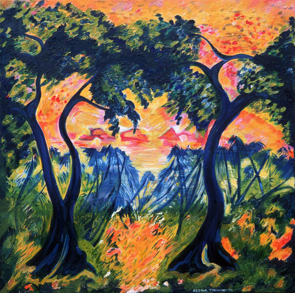 &quot;Il silenzio&quot; Olio su tela 100 x 100