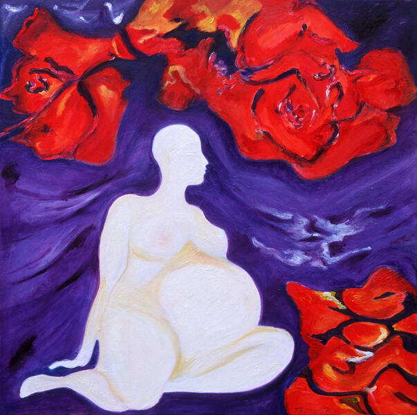 &quot;Mater&quot; Olio su tela 100 x 100